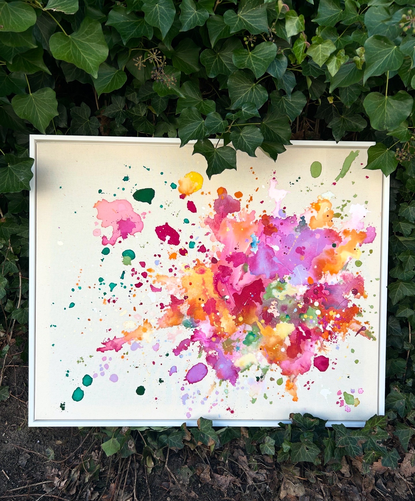 Schöner Tag, 2025, Acryl auf roher Baumwollleinwand, Ansicht 2